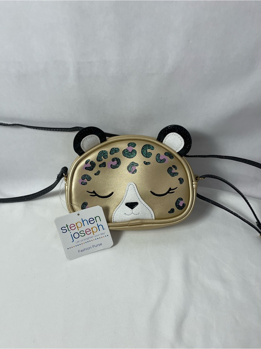 Stephen Joseph Gold Leopard Crossbody Purse